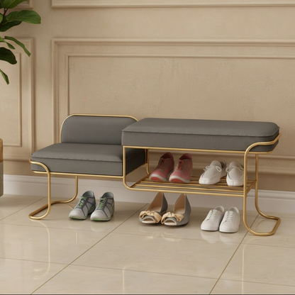 Iron gold shoe bench - SRS75
