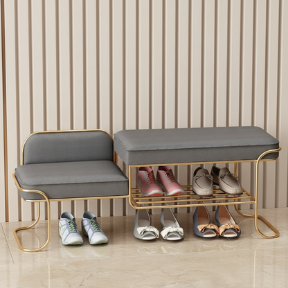Iron gold shoe bench - SRS75