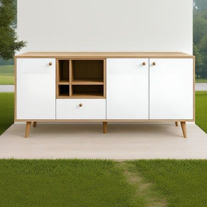 Buffet | White & Wooden - BUF60