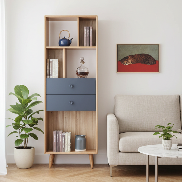 Display Unit Wooden & Black - WDU32