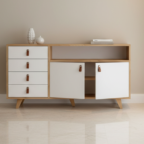 Buffet White and Beige - BUF26