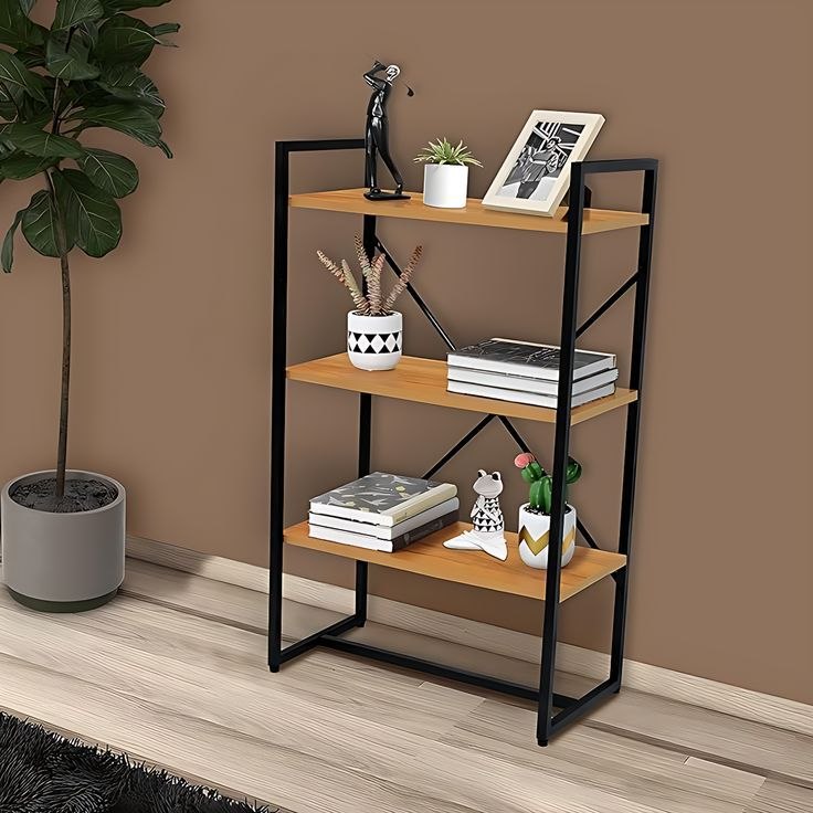 Iron and MDF wood Display unit - SW48
