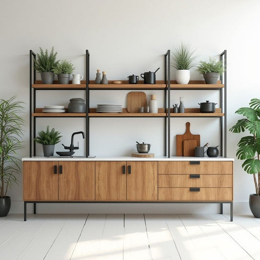 Cabinet with Display Unit steel and MDF 200x250x60 - SWD44