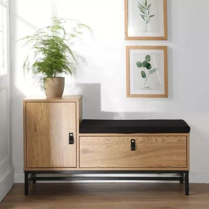 Shoe Closet Wooden & Black - 120 x 40 x 50 cm - WSH35