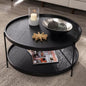 steel center coffee table and MDF wood 75×45 - AA21