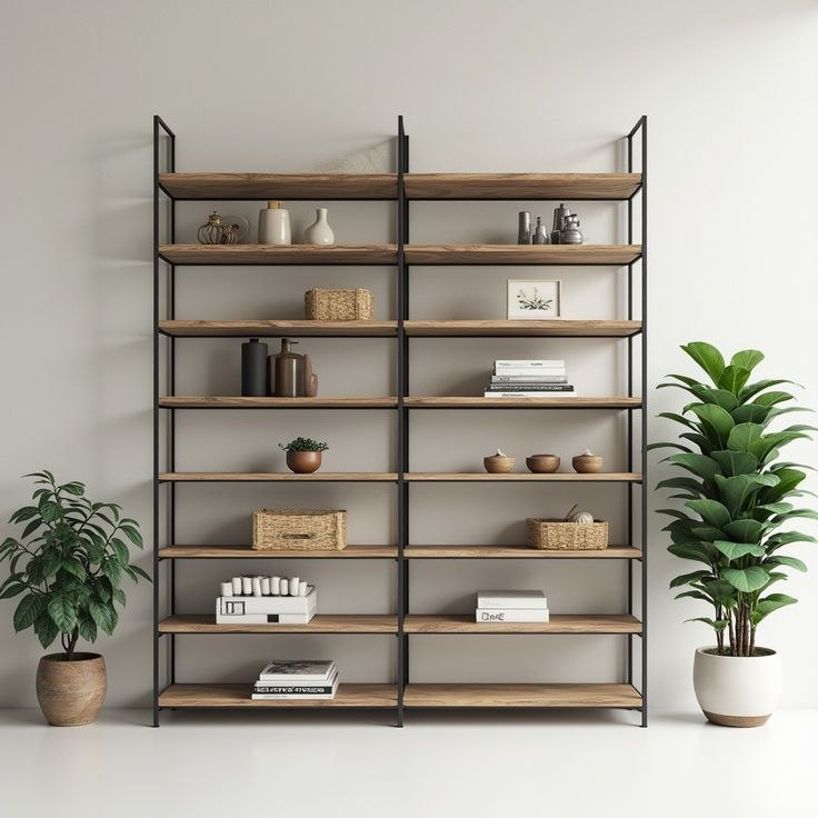 steel and Counter wood Display unit - SW9