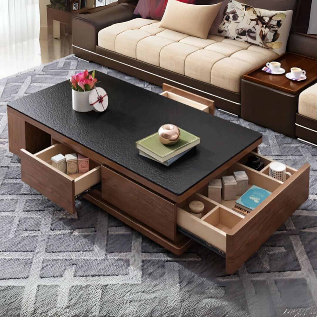 Table Unit Brown & Black - 120 x 60 x 40 cm - WCT2