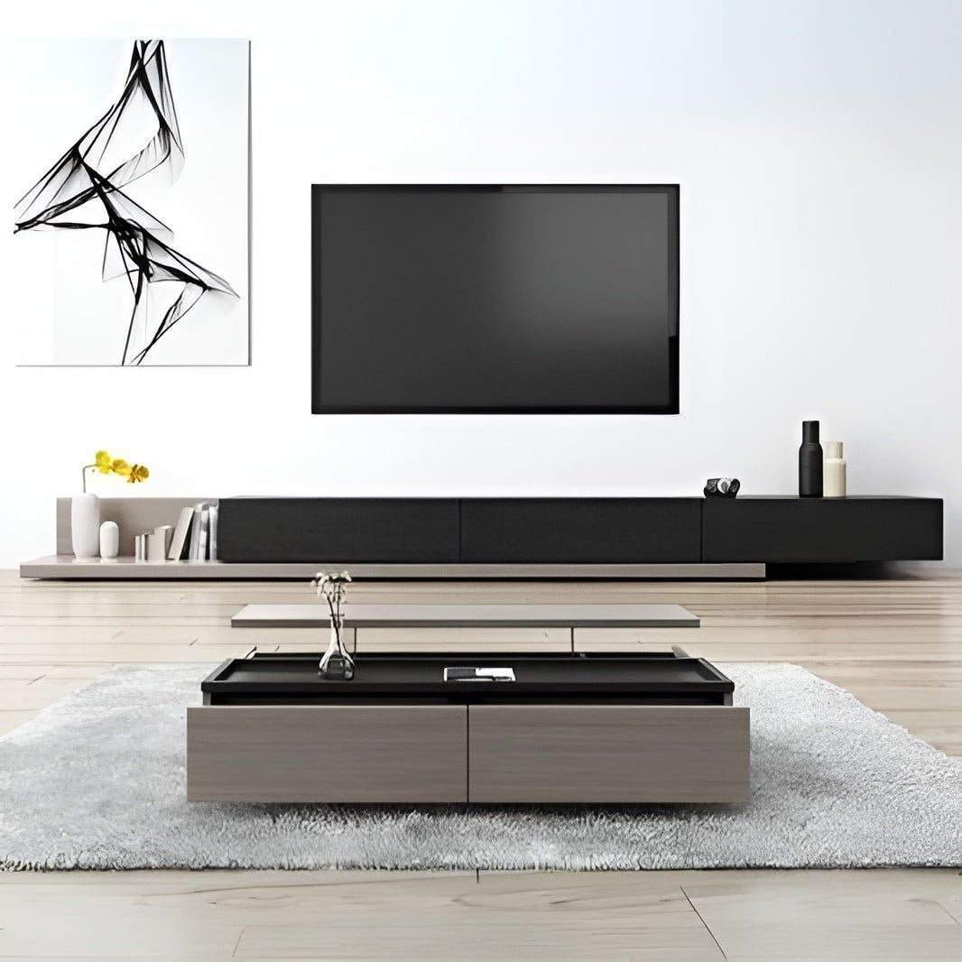 Living Room Set Black & Grey - TVCT29