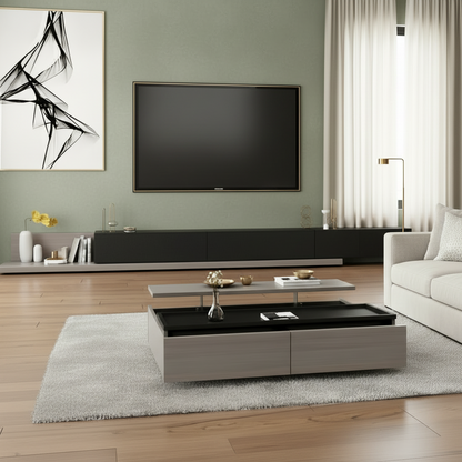 Living Room Set Black & Grey - TVCT29