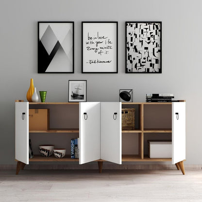 Buffet | White & Wooden - BUF46