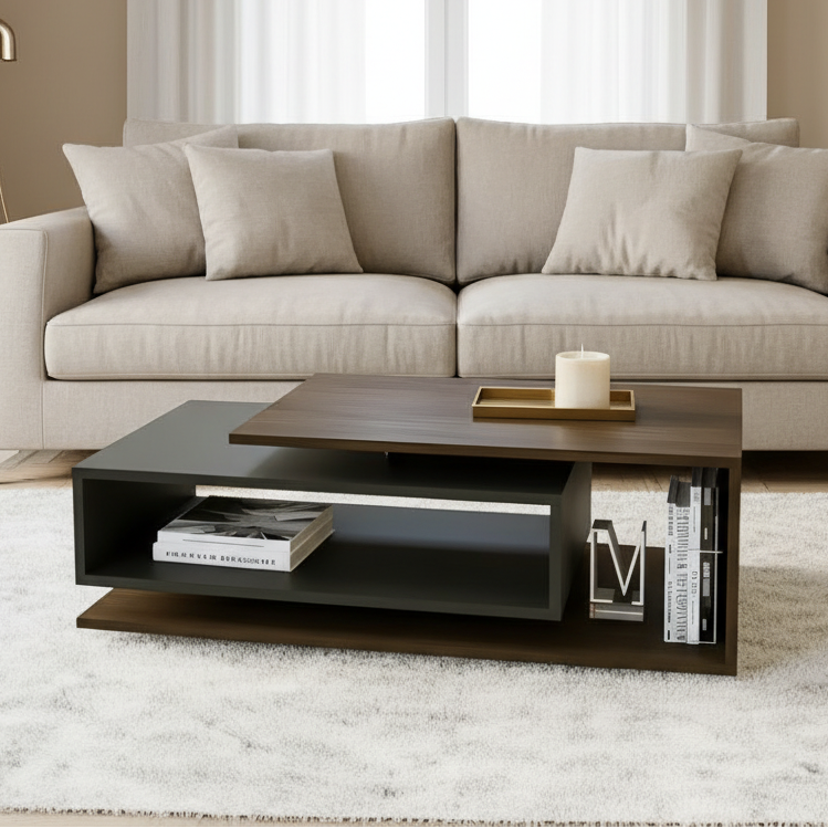 Table Unit Black & Brown - WCT38