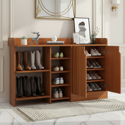 Shoe Closet White & Brown - WSH55