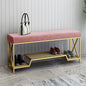 Steel shoe rack gold and pink padding with 120x40x50 - SR11