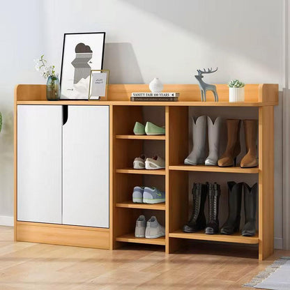 Shoe Closet White & Wooden - WSH56