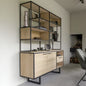Cabinet with Display Unit steel and MDF 200x200x60 - SWD6