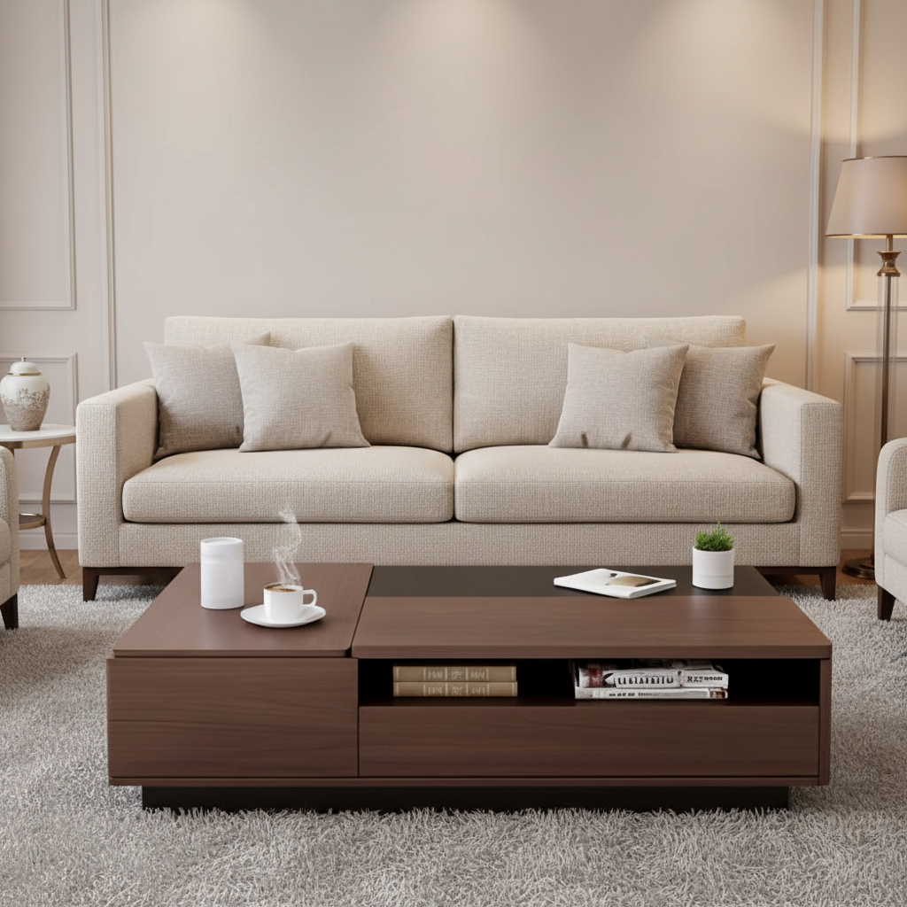 Living Room Set Brown & Black - TVCT23