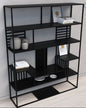 Iron and MDF wood Display unit  black - SW30