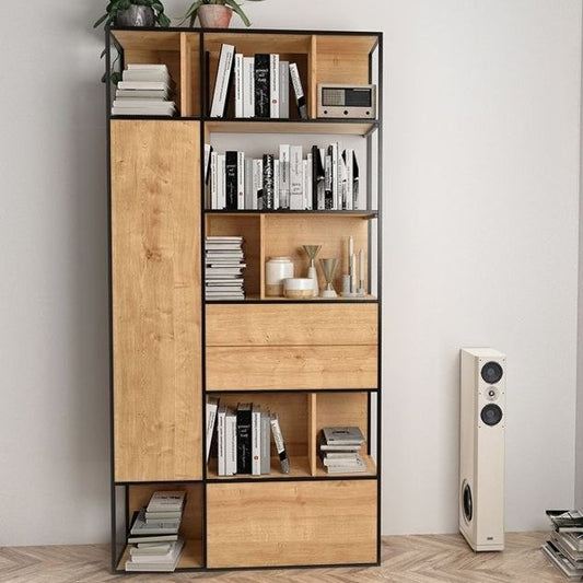 Cabinet with Display Unit steel and MDF 200x100x40 - SWD7