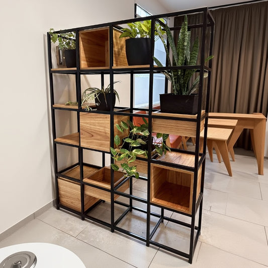 Cabinet with Display Unit steel and MDF 200x160x40 - SWD9