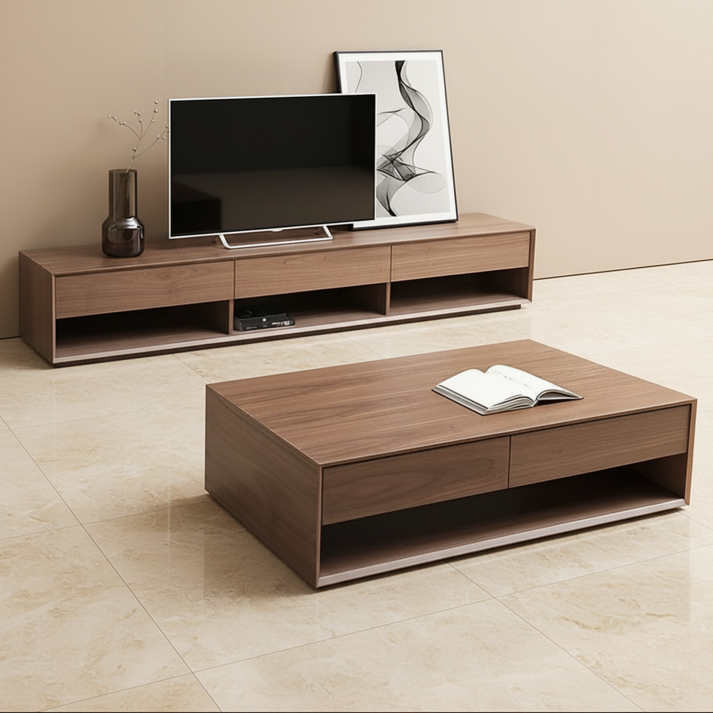 Living Room Set Brown - TVCT42