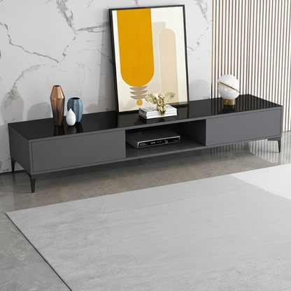 Living Room Set black & glass - TVCT44
