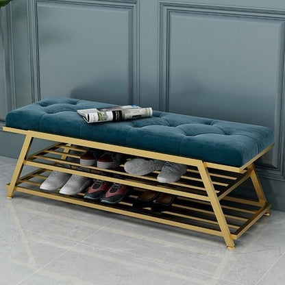 stainless steel gold shoe bench - SRS40