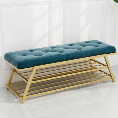 stainless steel gold shoe bench - SRS40