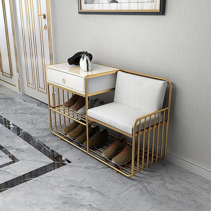 Iron gold shoe bench - SRS41
