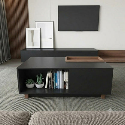 TV Unit and Coffee Table brown and black - TVCT9