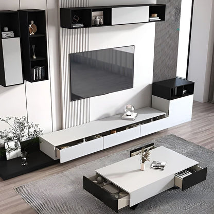 Living Room Set Black & White - 300 x 40 x 40 cm - TVCT20