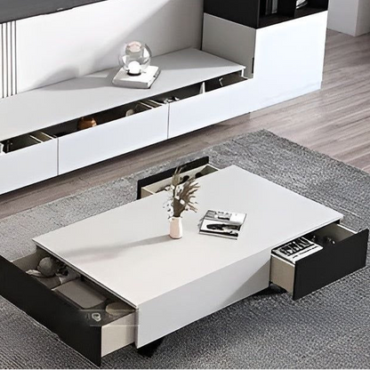Living Room Set Black & White - 300 x 40 x 40 cm - TVCT20