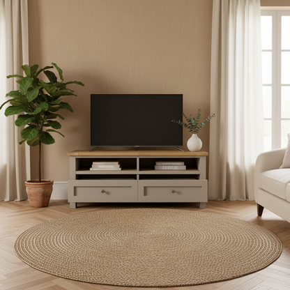 Tv Unit Wooden & Grey - 120 x 40 x 40 cm - TVUO5