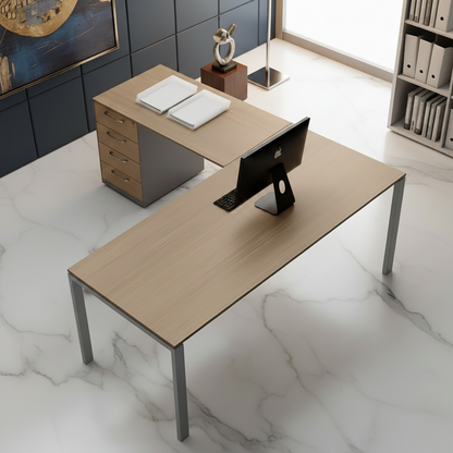 Desk Wooden - 160 x 160 x 75 cm - WDSK24