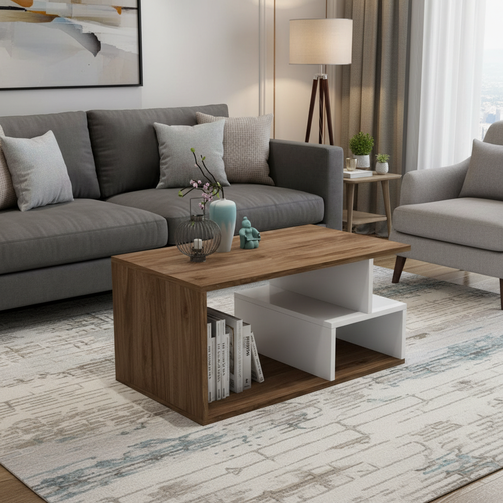 Table Unit Brown & White - WCT20