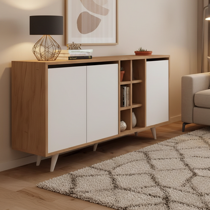 Buffet | White & Wooden - BUF47