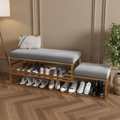 Iron gold shoe bench - SRS43
