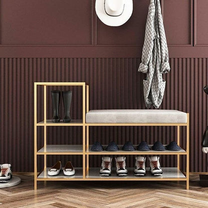 Iron gold shoe bench - SRS44