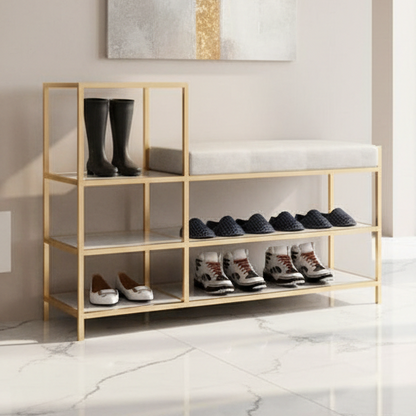 Iron gold shoe bench - SRS44