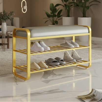 Iron gold shoe bench - SRS46