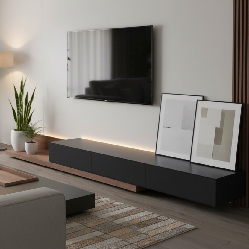 Living Room Set brown and black - TVCT9