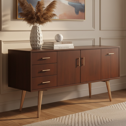 Buffet | Brown & Gold | 150 x 40 x 80 - BUF3
