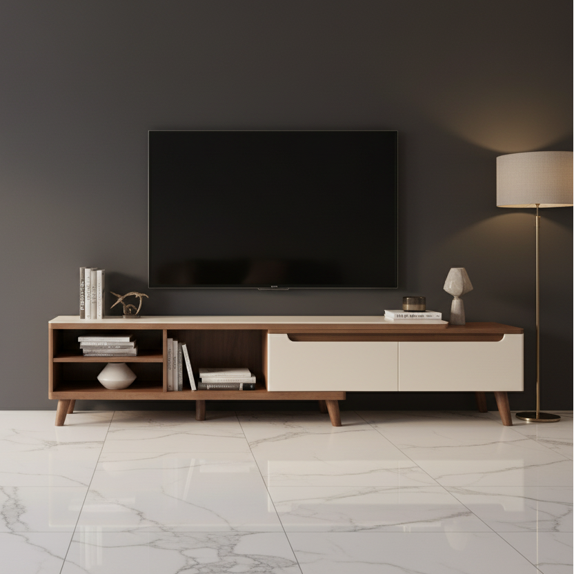 Living Room Set brown and White - TVCT4