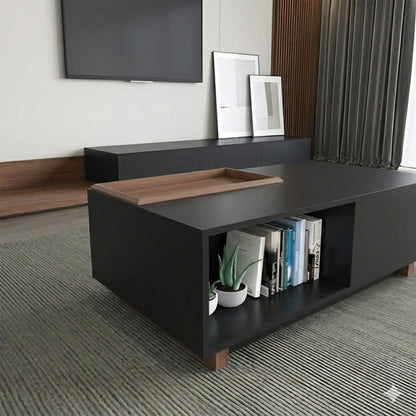 TV Unit and Coffee Table brown and black - TVCT9