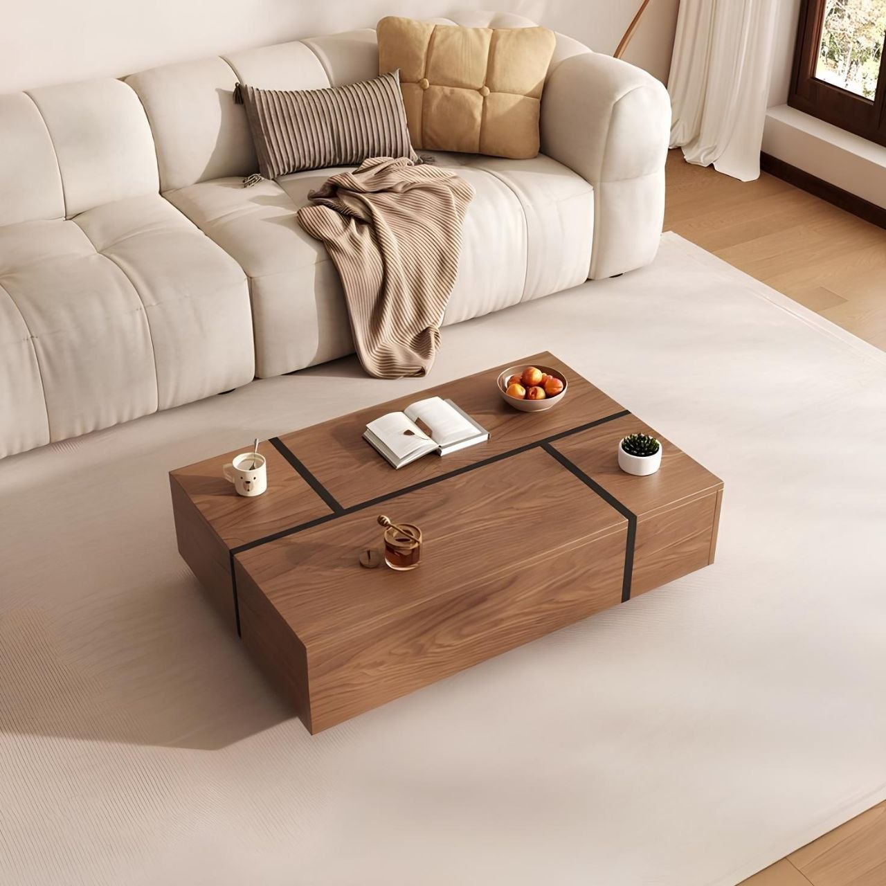 Table Unit Brown - 120 x 70 x 40 cm - WCT1