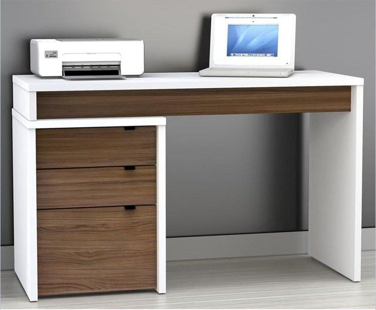 Desk Wooden & White - 120 x 50 x 75 cm - WDSK26