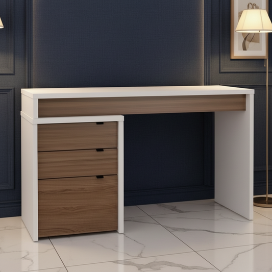 Desk Wooden & White - 120 x 50 x 75 cm - WDSK26