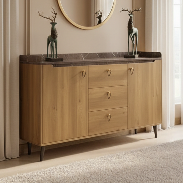 Buffet | Marble & Wooden | 180 x 40 x 90 - BUF4