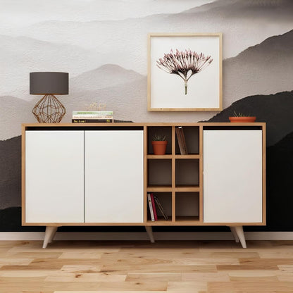 Buffet | White & Wooden - BUF47