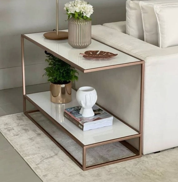 steel and MDF side & center coffee table 100×40×60- AA33