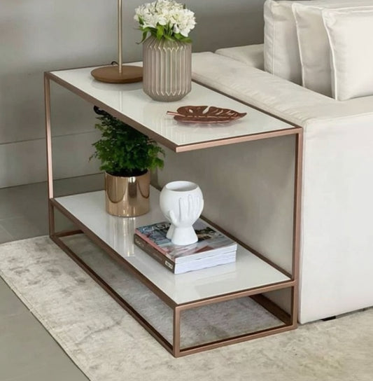 steel and MDF side & center coffee table 100×40×60- AA33